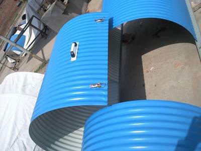 陶瓷廠(chǎng)輸送機(jī)上的防雨罩帶式輸送機(jī)防雨罩